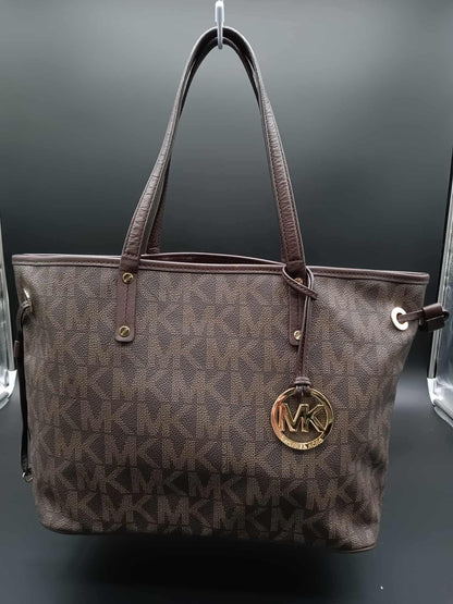 MICHAEL KORS Jet Set Reversible Snake Print Tote