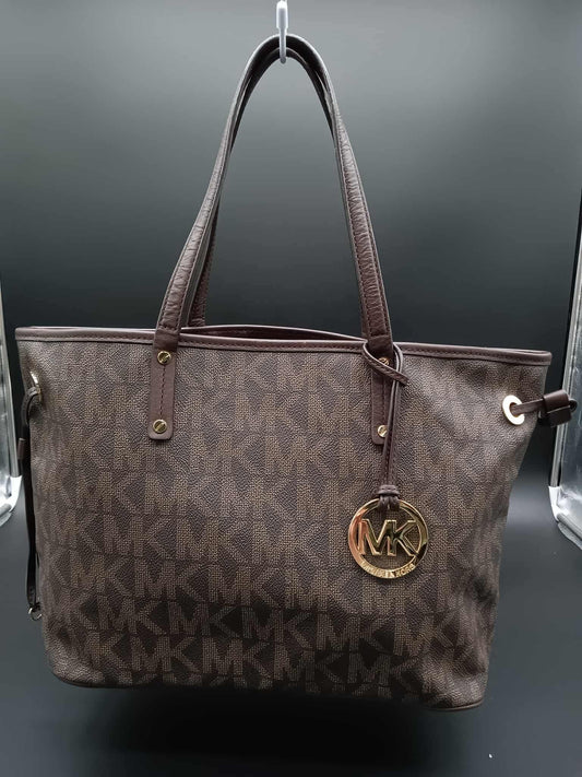 MICHAEL KORS Jet Set Reversible Snake Print Tote