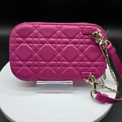 DIOR Lady Dior Call'in Dior Phone Holder Cannage ...