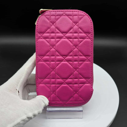 DIOR Lady Dior Call'in Dior Phone Holder Cannage ...