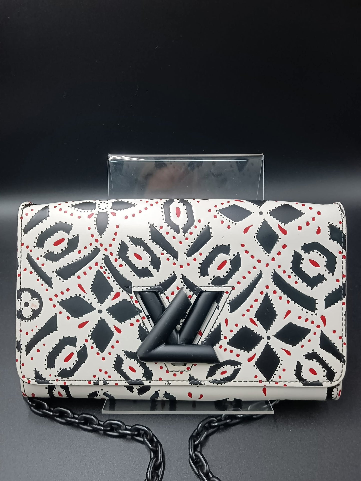 LOUIS VUITTON Graphic Print Twist Chain Bag