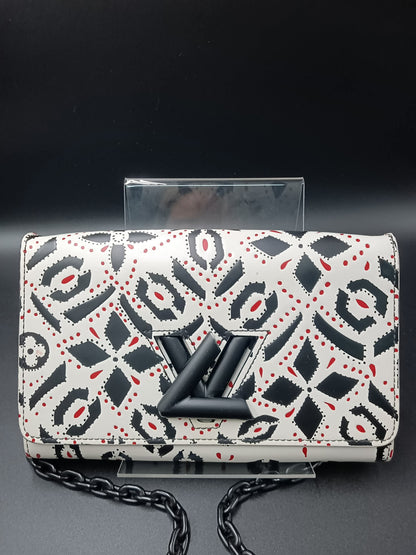 LOUIS VUITTON Graphic Print Twist Chain Bag