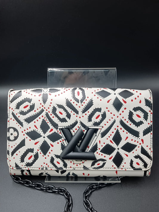 LOUIS VUITTON Graphic Print Twist Chain Bag