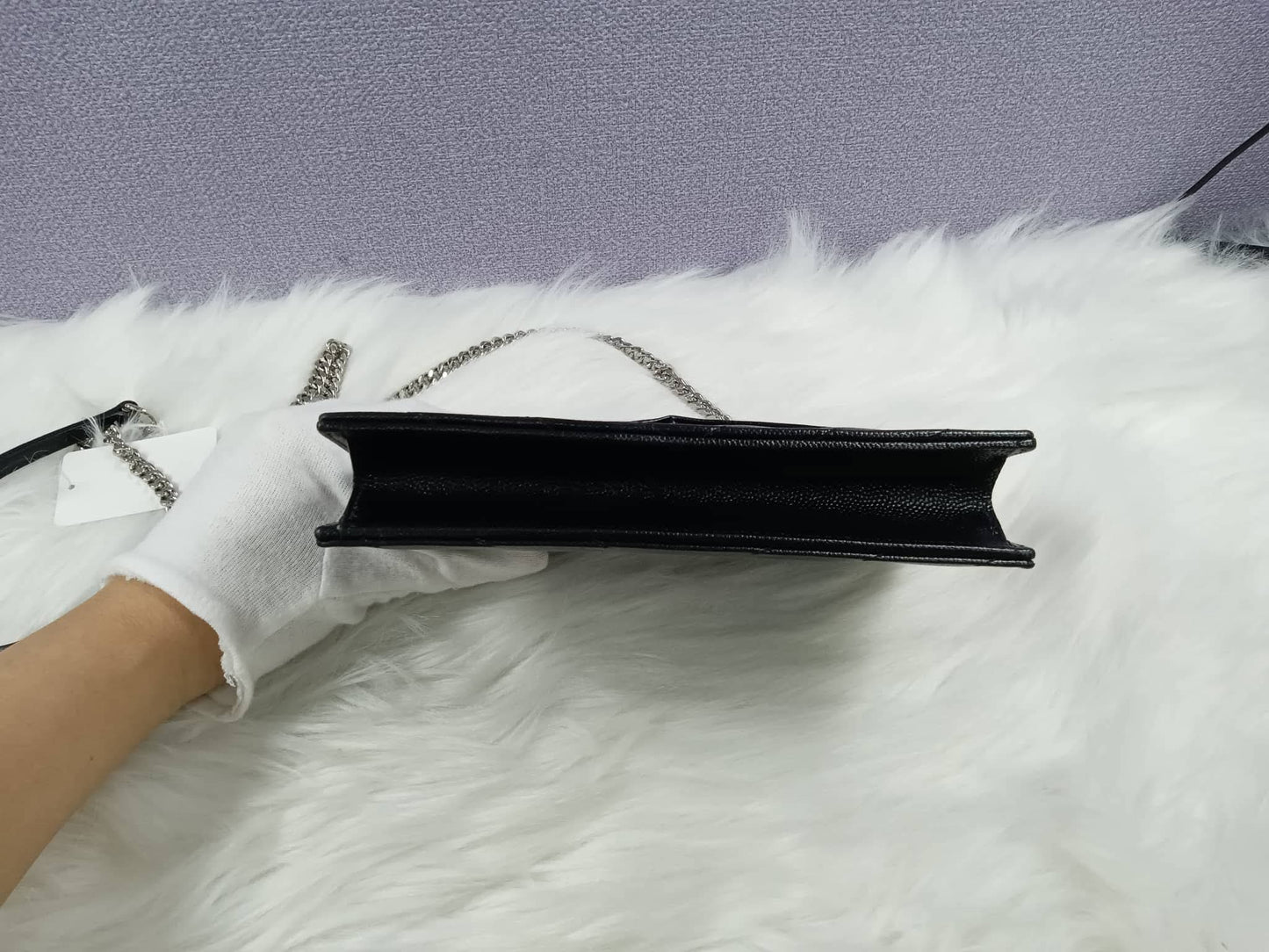 YSL Cassandra Envelope Wallet On Chain