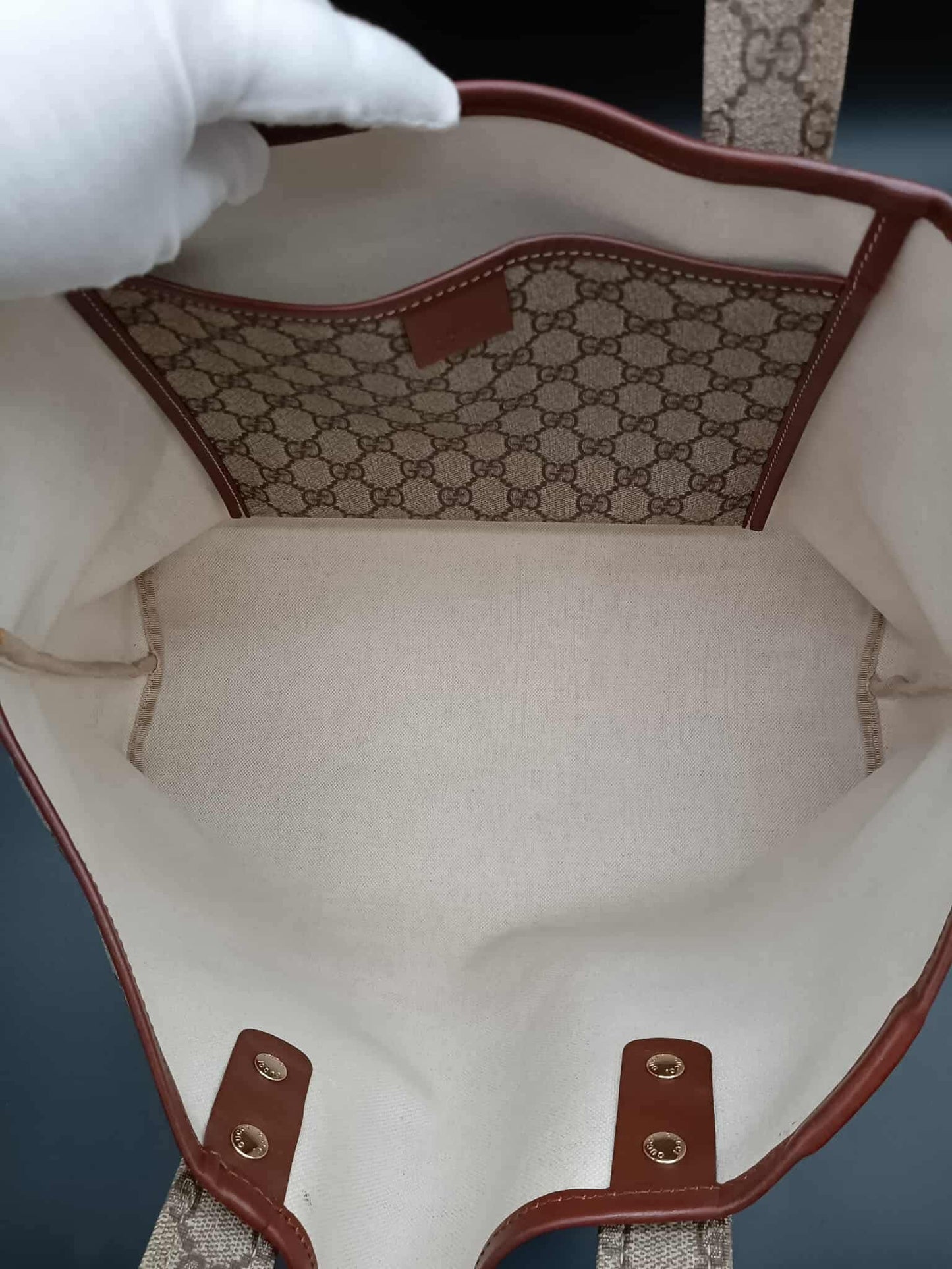 GUCCI Sherryline Canvas Tote