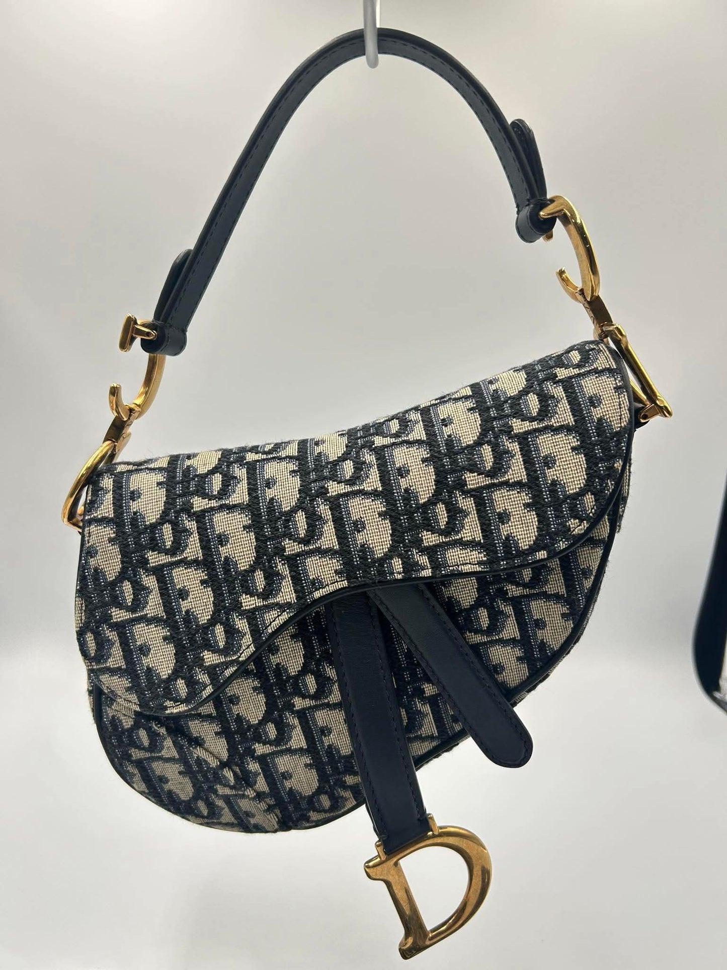 DIOR Oblique Jacquard Canvas Saddle