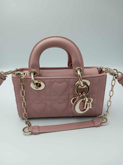 DIOR Lady Dior D-Joy Micro Heart Quilted Bag