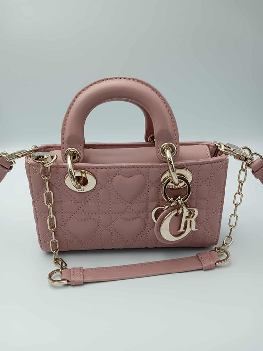 DIOR Lady Dior D-Joy Micro Heart Quilted Bag