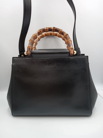 GUCCI Bamboo Nymphaea 2-Way Bag
