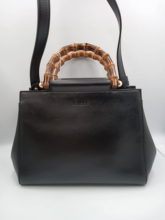 GUCCI Bamboo Nymphaea 2-Way Bag