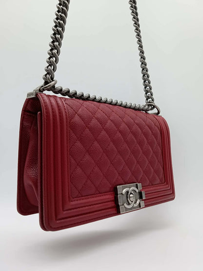 CHANEL Caviar Quilted Leboy