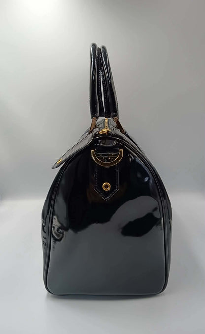 CHANEL Patent Vintage Timeless Boston Bag