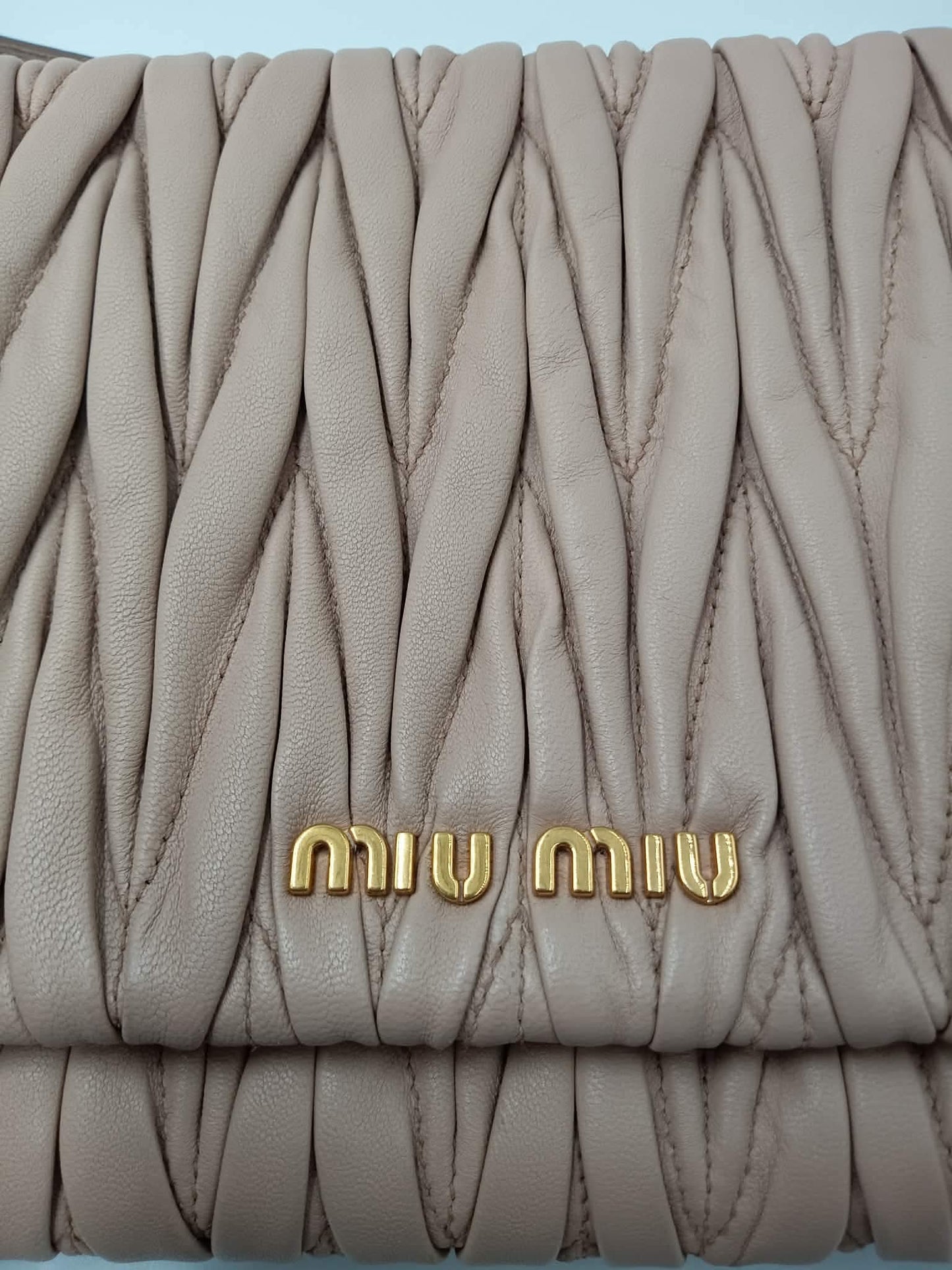 MIU MIU Nappa Leather Matelasse