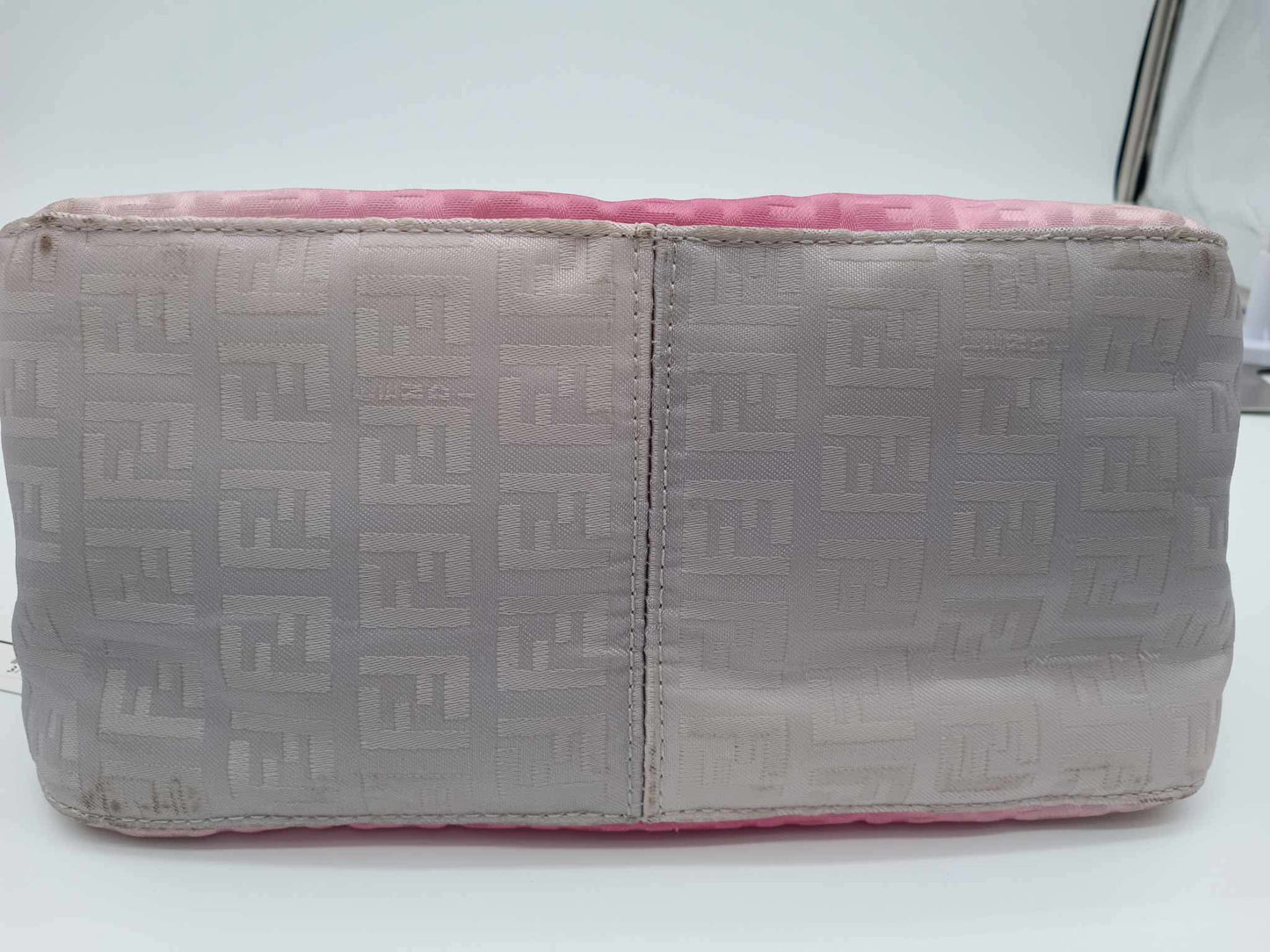 FENDI Zucca Pink Ombré Mini Baguette Bag