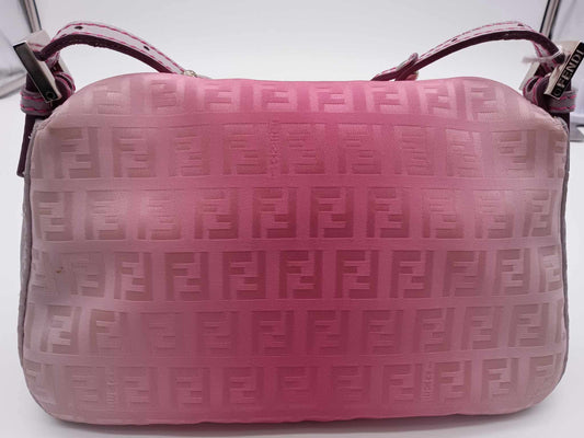 FENDI Zucca Pink Ombré Mini Baguette Bag