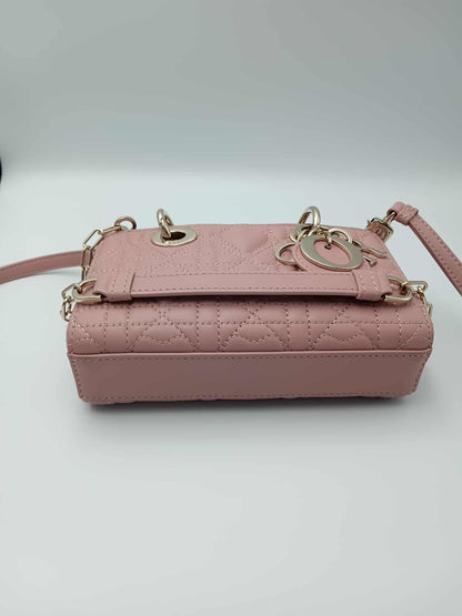 DIOR Lady Dior D-Joy Micro Heart Quilted Bag