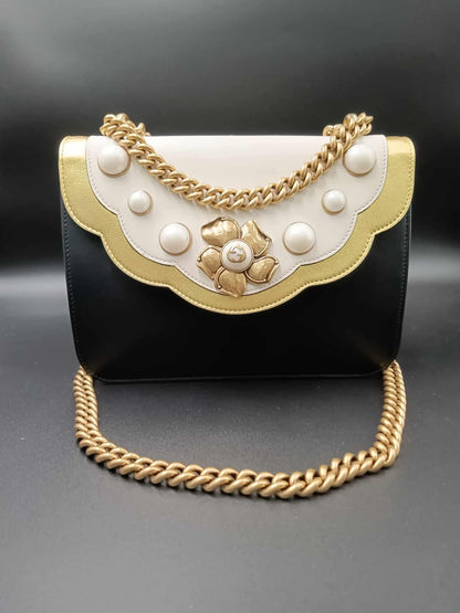 GUCCI Pearly Peony Chain Bag