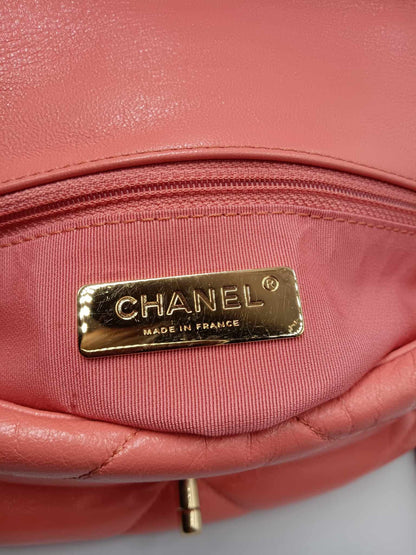 CHANEL Lambskin Chanel 19 Matelasse