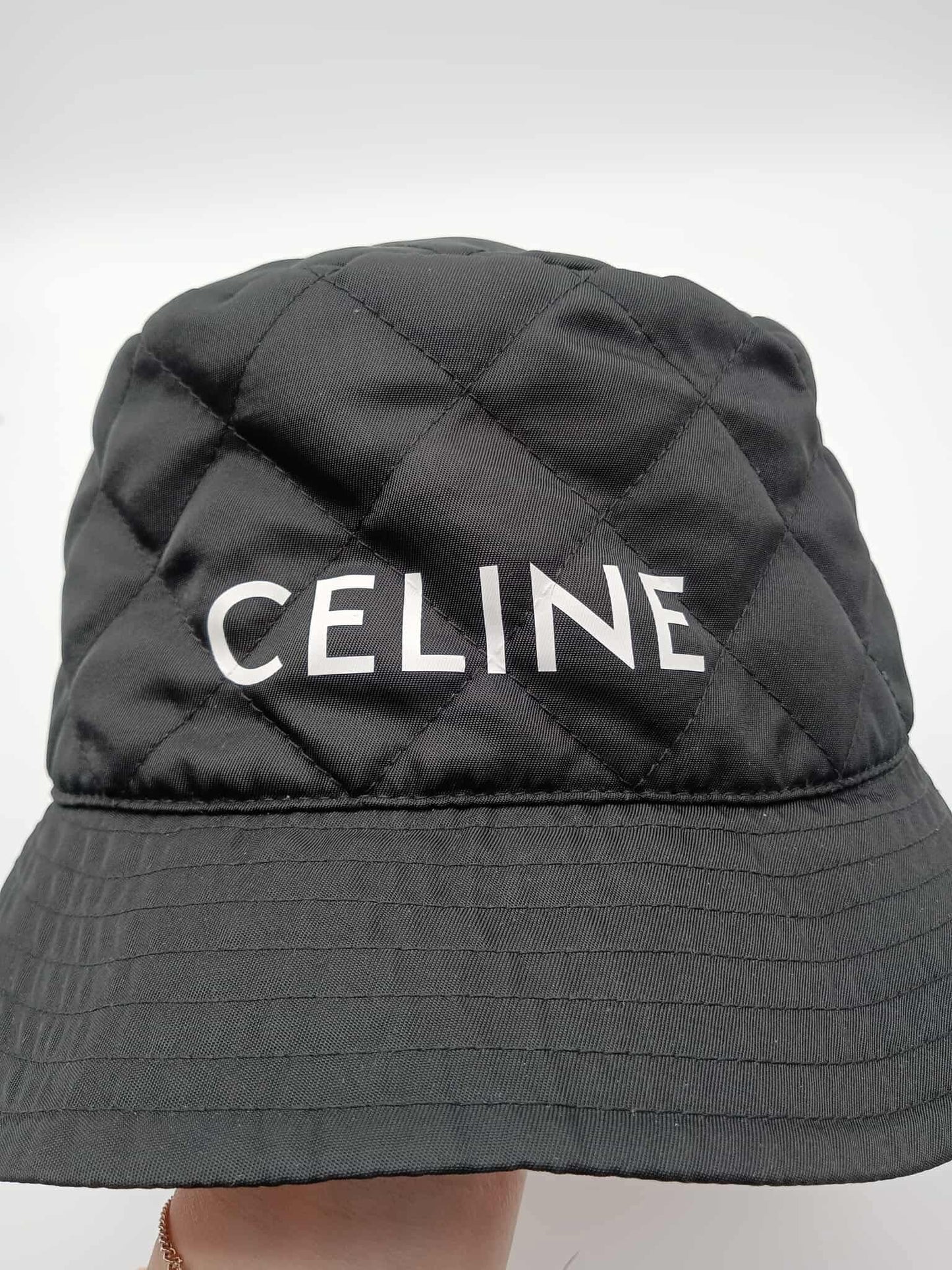 CELINE Nylon Quilted Bucket Hat