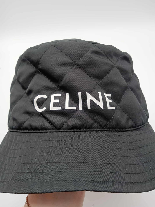 CELINE Nylon Quilted Bucket Hat