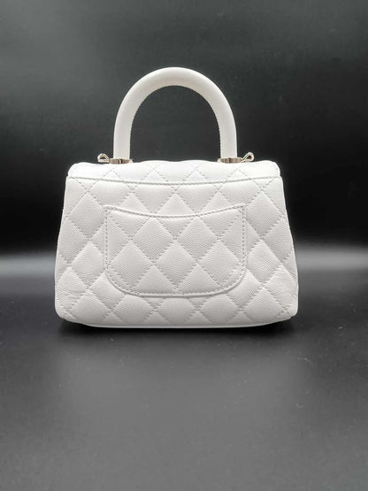 CHANEL Caviar Mini Coco Top Handle
