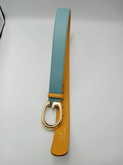 GUCCI G Buckle Two Toned Belt