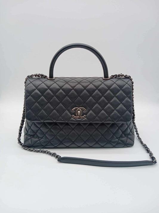 CHANEL Caviar Quilted Top Handle