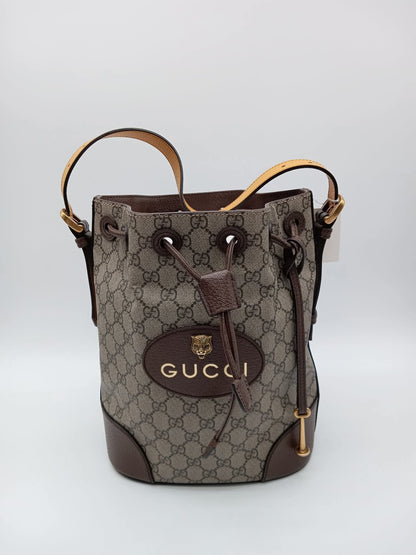 GUCCI Neo Vintage Supreme Drawstring Bucket Bag