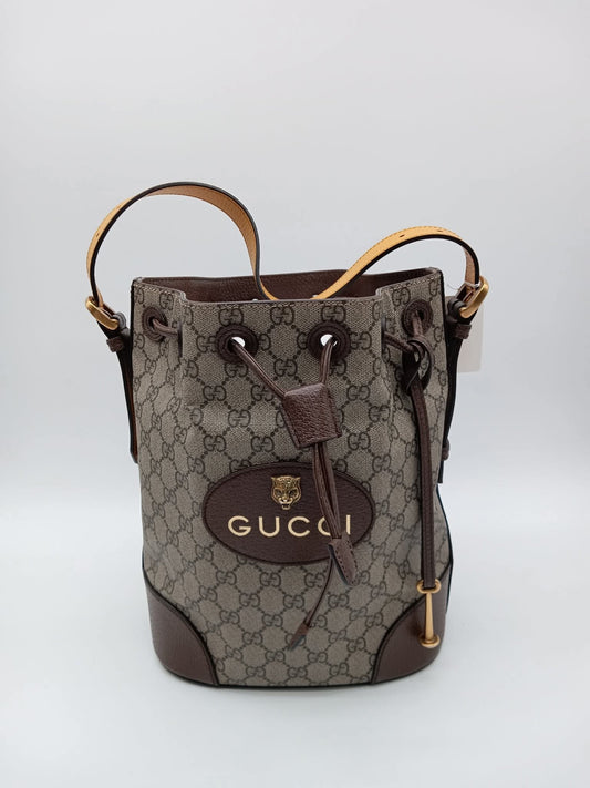 GUCCI Neo Vintage Supreme Drawstring Bucket Bag