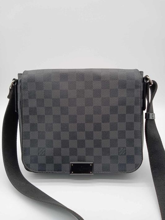LOUIS VUITTON Damier Graphite District Messenger Bag PM