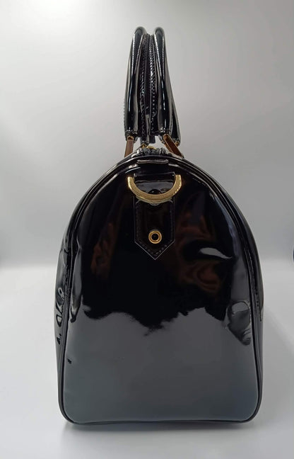 CHANEL Patent Vintage Timeless Boston Bag