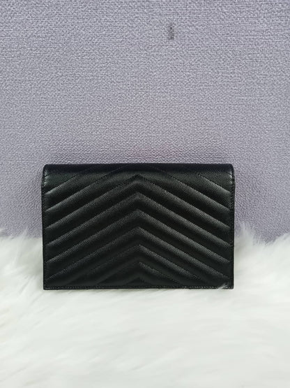 YSL Cassandra Envelope Wallet On Chain