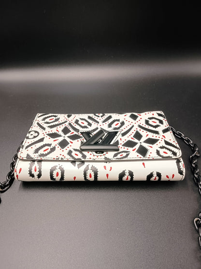 LOUIS VUITTON Graphic Print Twist Chain Bag