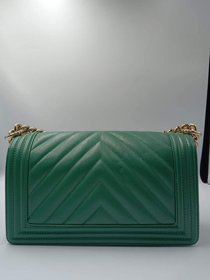 CHANEL Caviar Chevron Leboy