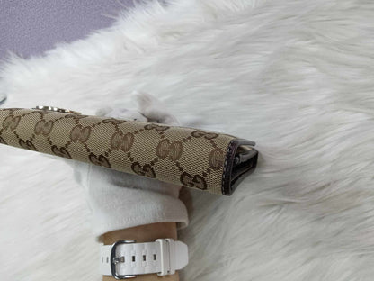 GUCCI Canvas Long Wallet
