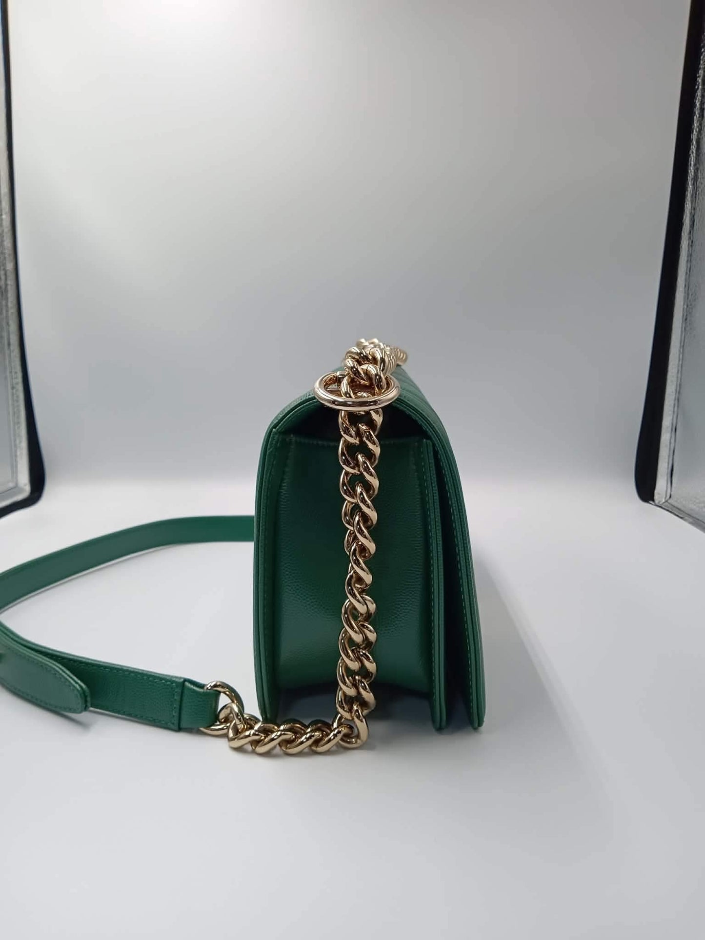 CHANEL Caviar Chevron Leboy