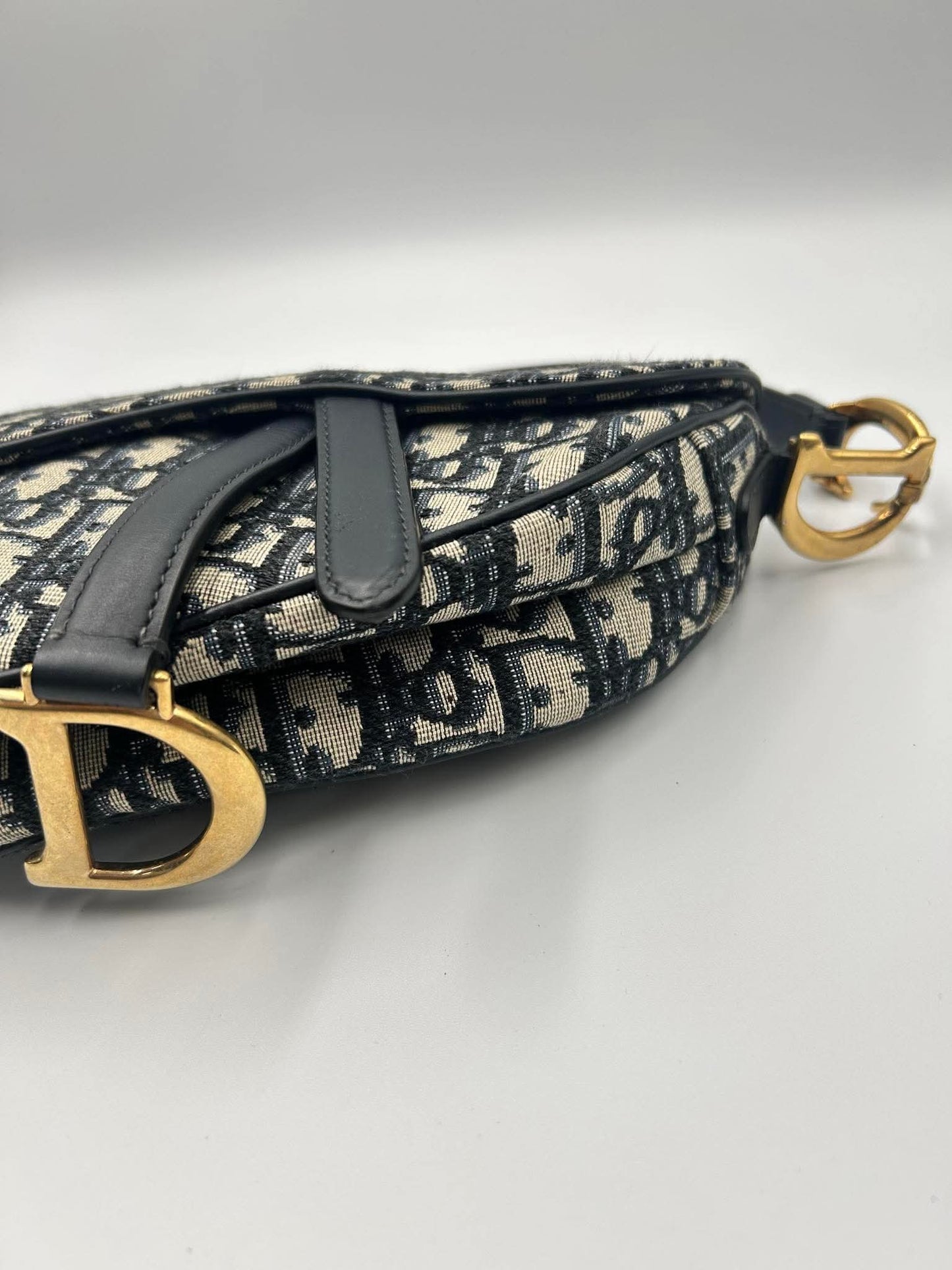 DIOR Oblique Jacquard Canvas Saddle