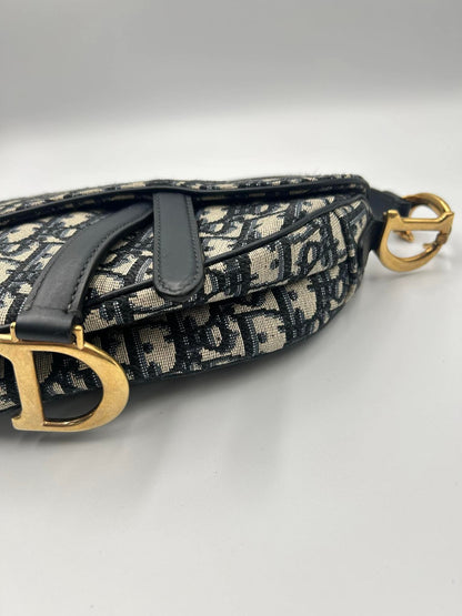 DIOR Oblique Jacquard Canvas Saddle