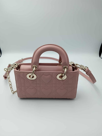 DIOR Lady Dior D-Joy Micro Heart Quilted Bag