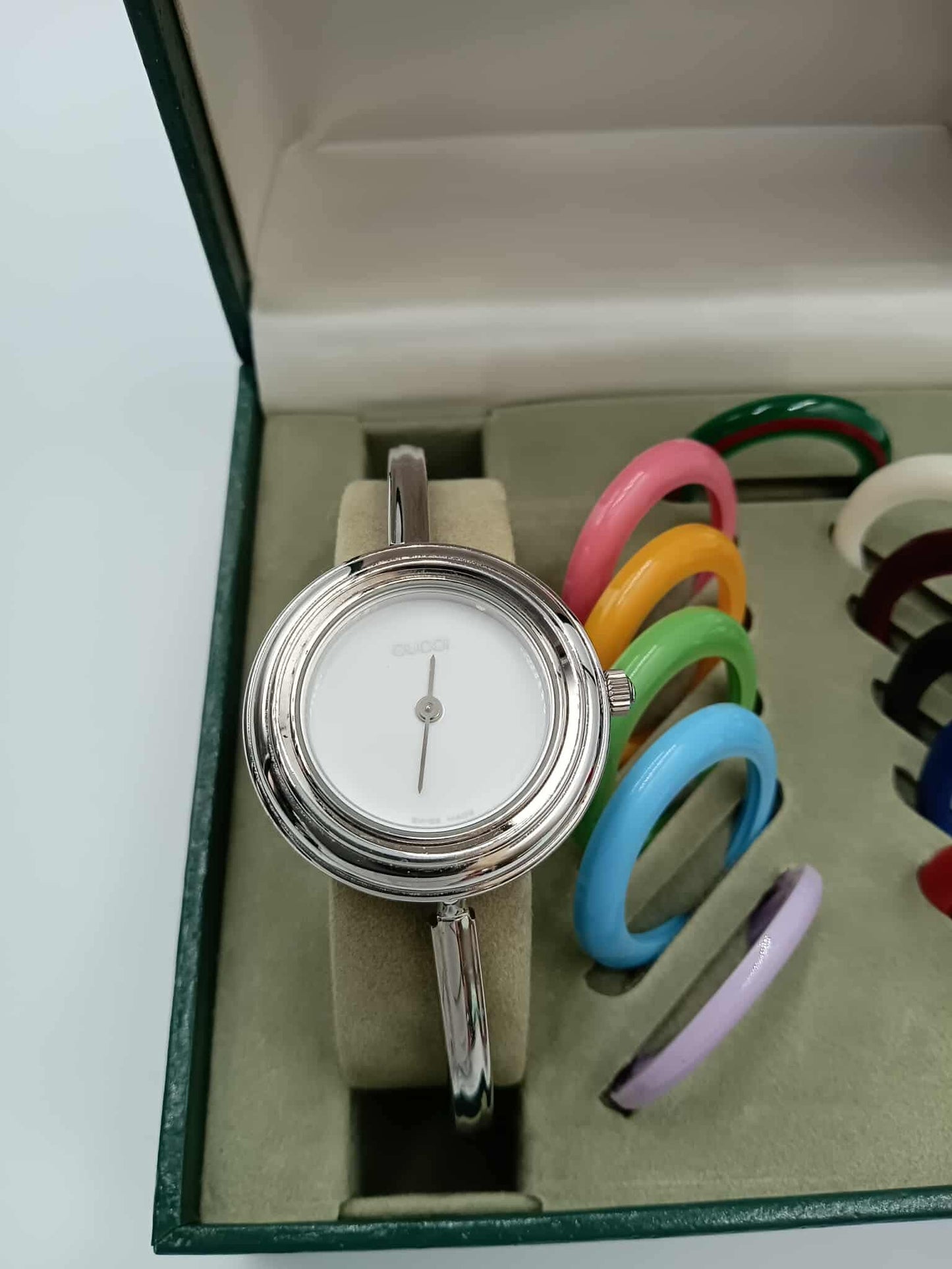 GUCCI 11/12.2 Change Bezel Bangle Watch Set