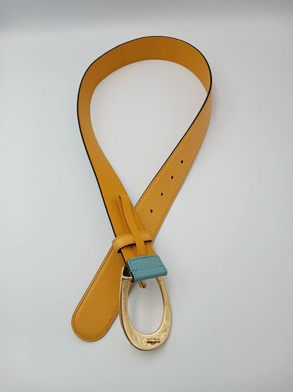GUCCI G Buckle Two Toned Belt