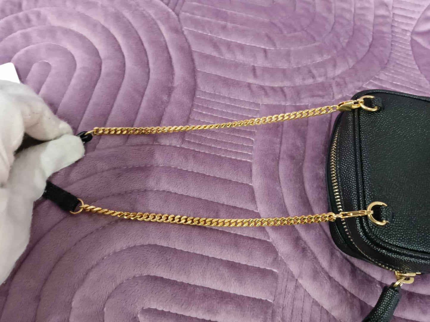YSL Baby Lou Quilted Leather Micro Crossbody Bag