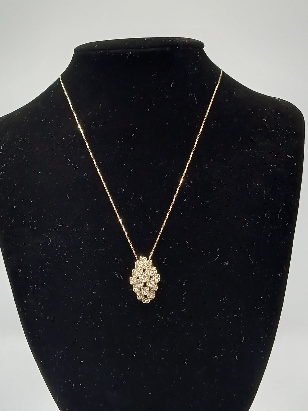 K18 YG Broccoli Necklace 1.05ct 2.40g
