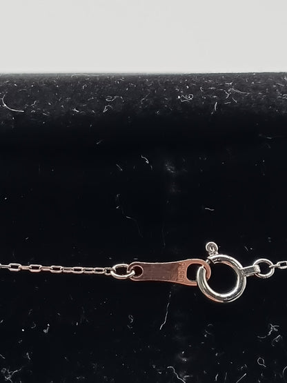 PT900 Open Heart Necklace 1ct 2.60g