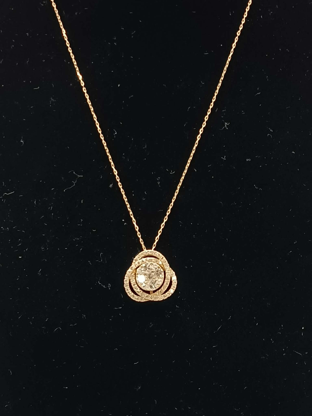 K18 YG Lady Boss Necklace 0.75ct 2.50g