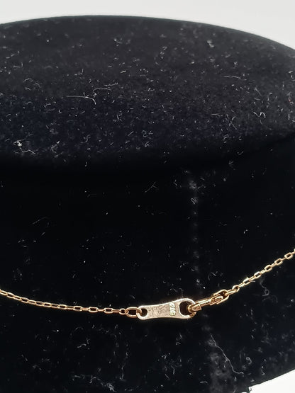 K18 YG Open Heart Necklace 0.50ct 1.60g