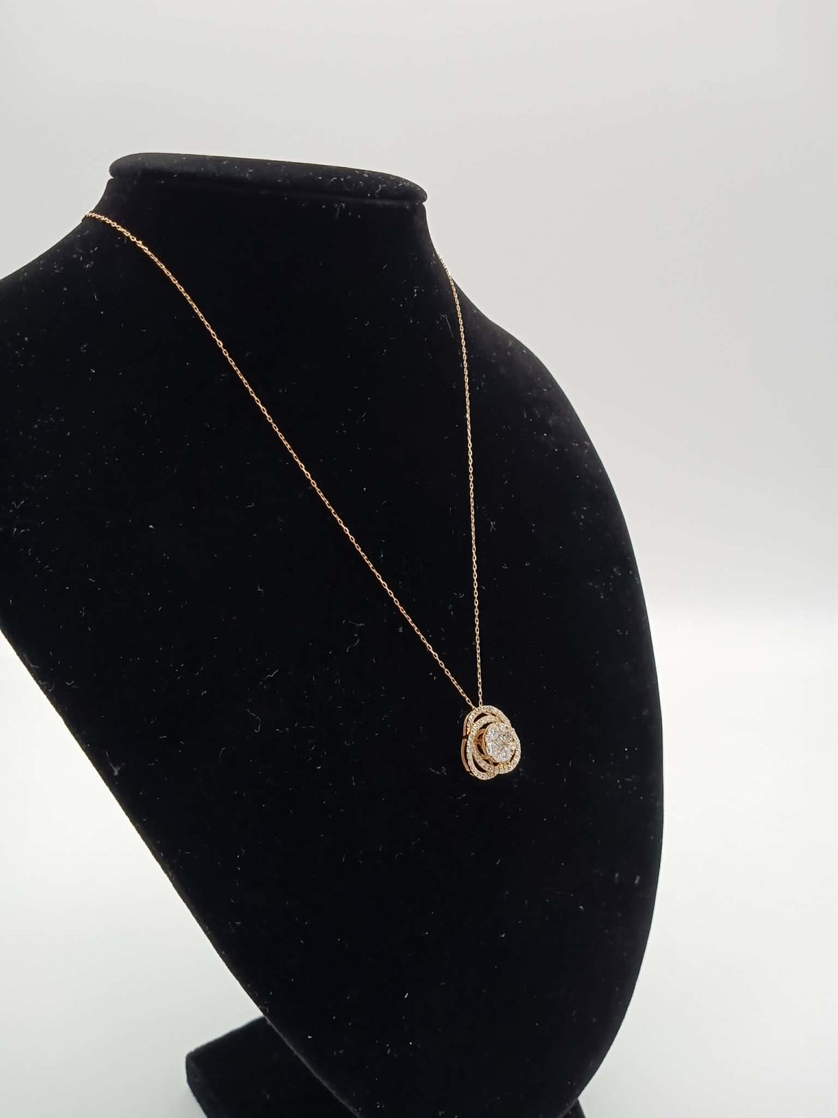K18 YG Lady Boss Necklace 0.75ct 2.50g
