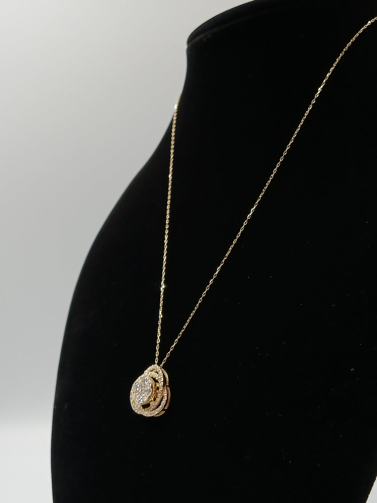 K18 YG Lady Boss Necklace 0.75ct 2.50g