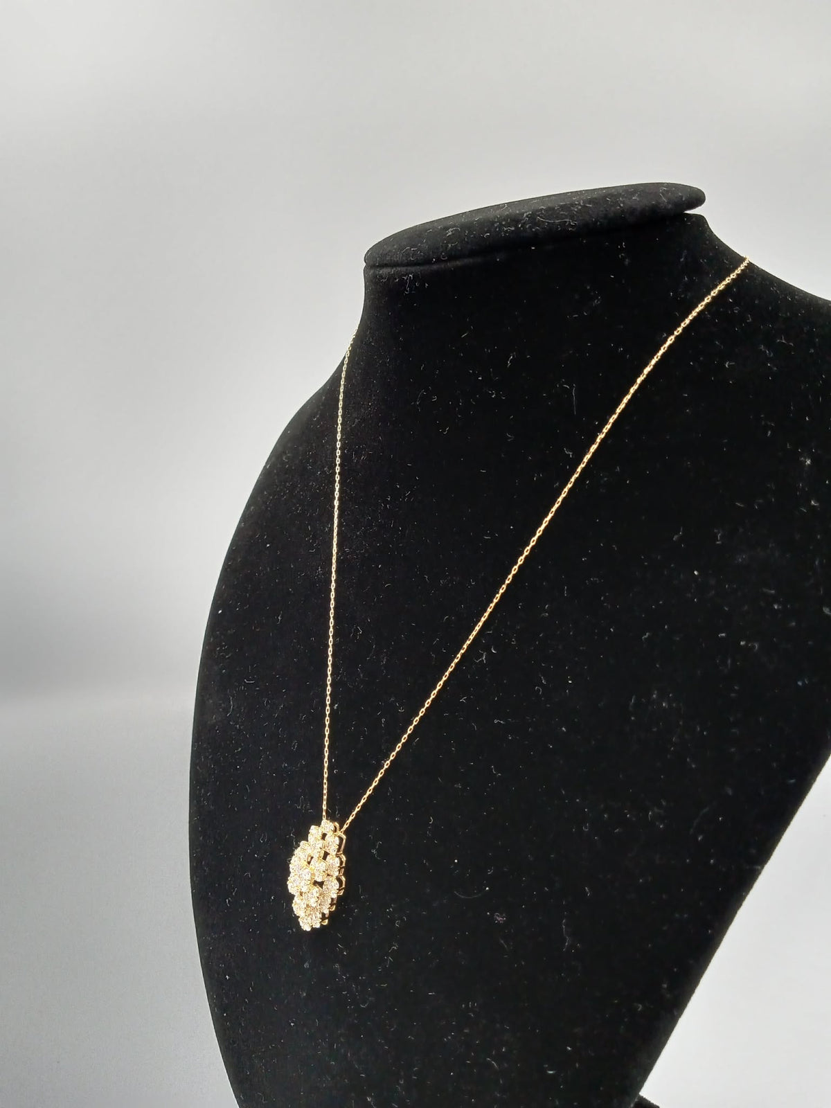 K18 YG Broccoli Necklace 1.05ct 2.40g