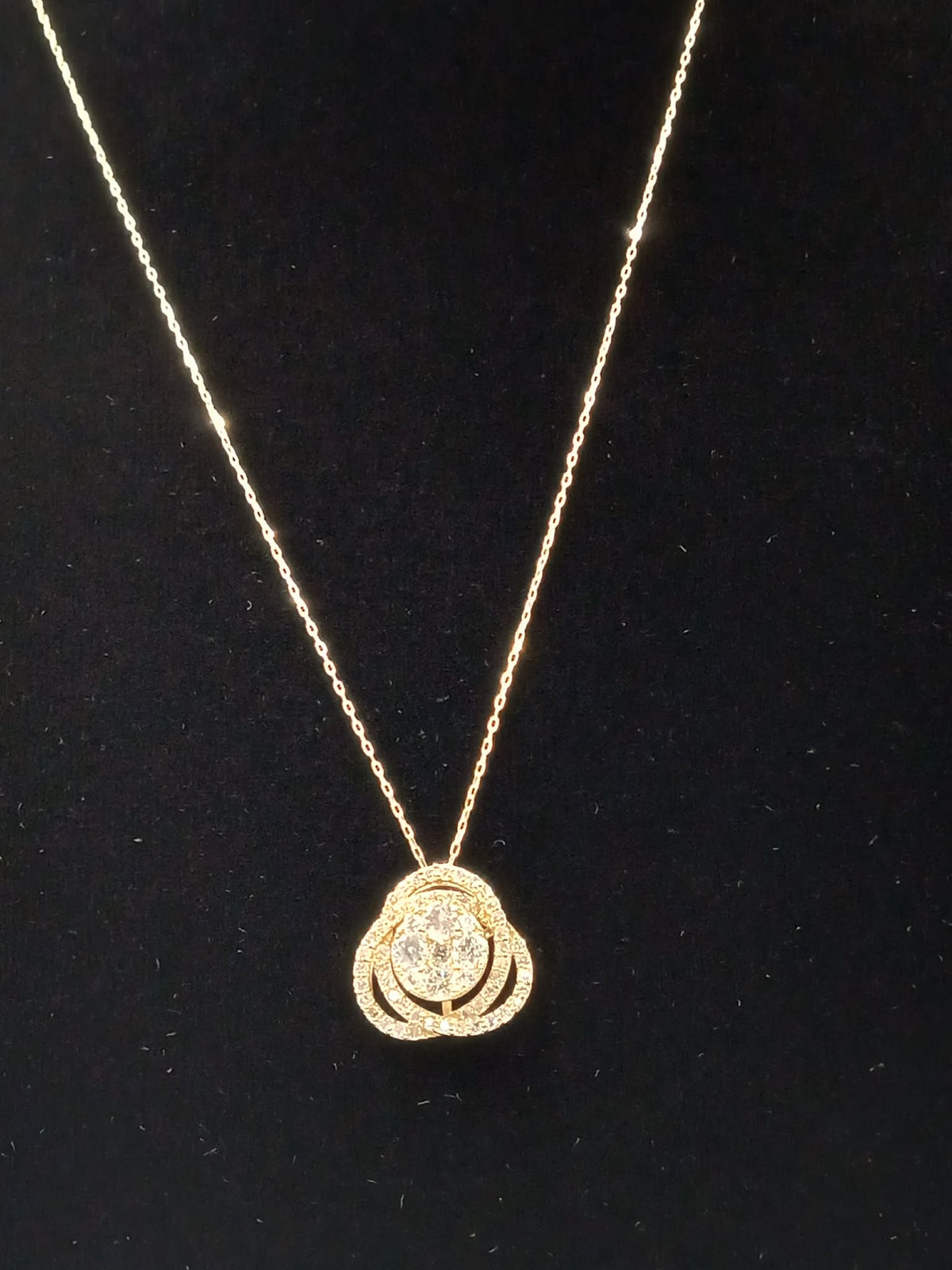 K18 YG Lady Boss Necklace 0.75ct 2.50g